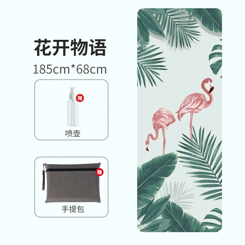 Suede Non-Slip Yoga Mat Topper