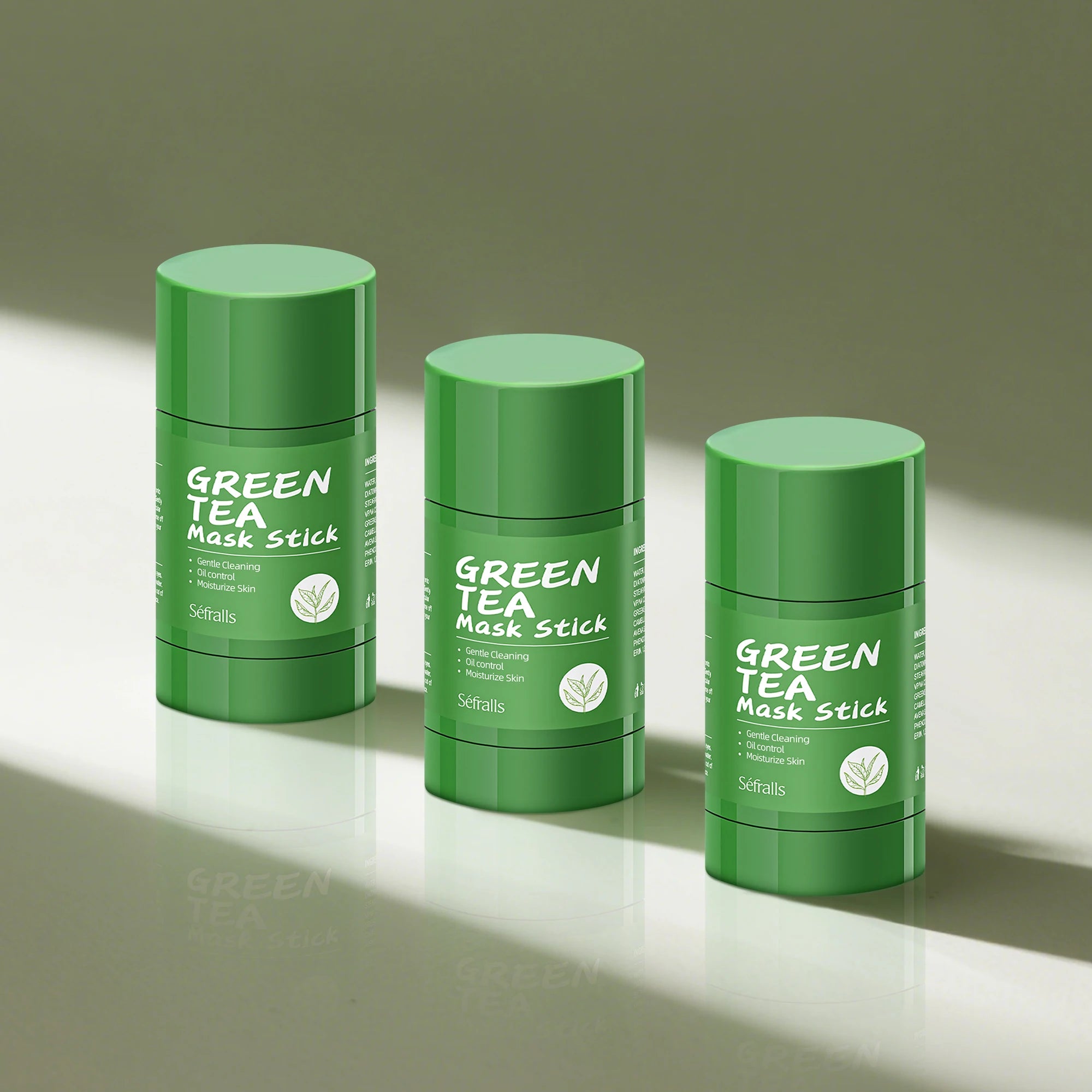 Séfralls Green Tea Solid Face Mask 3pcs