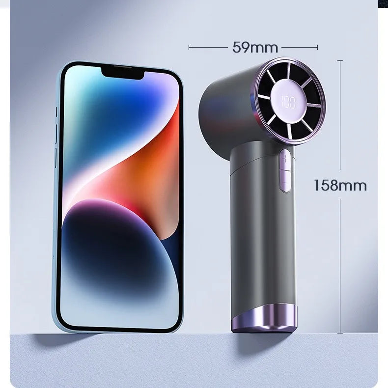 Mini Aluminum Fan with LED Display