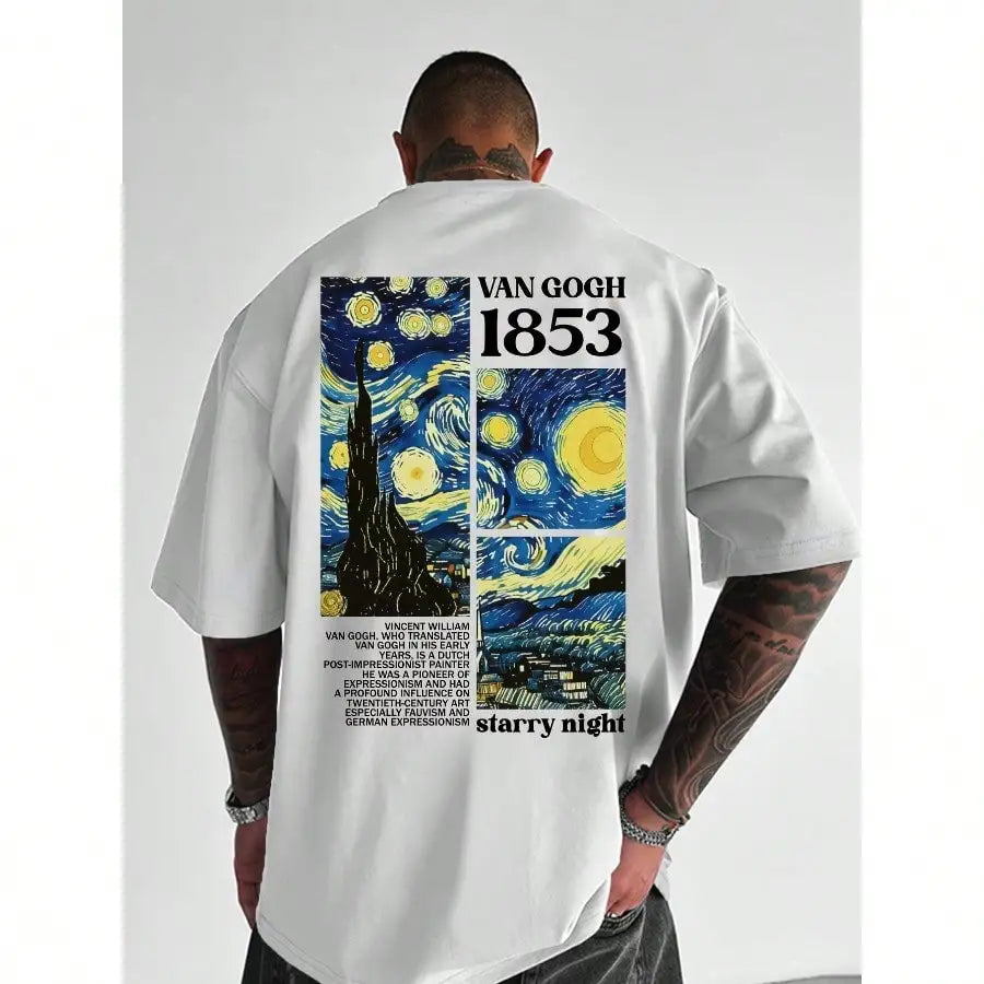 Van Gogh Sternennacht T-Shirt für Herren