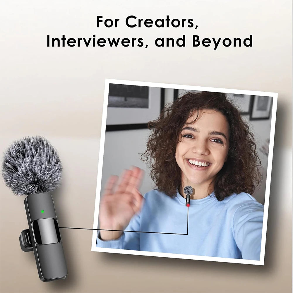 Wireless Lavalier Mic for iPhone & PC