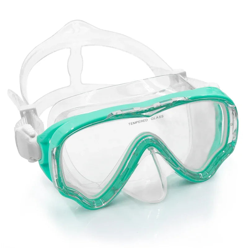 Schwimmbrille für Kinder mit großem Rahmen und Antibeschlag