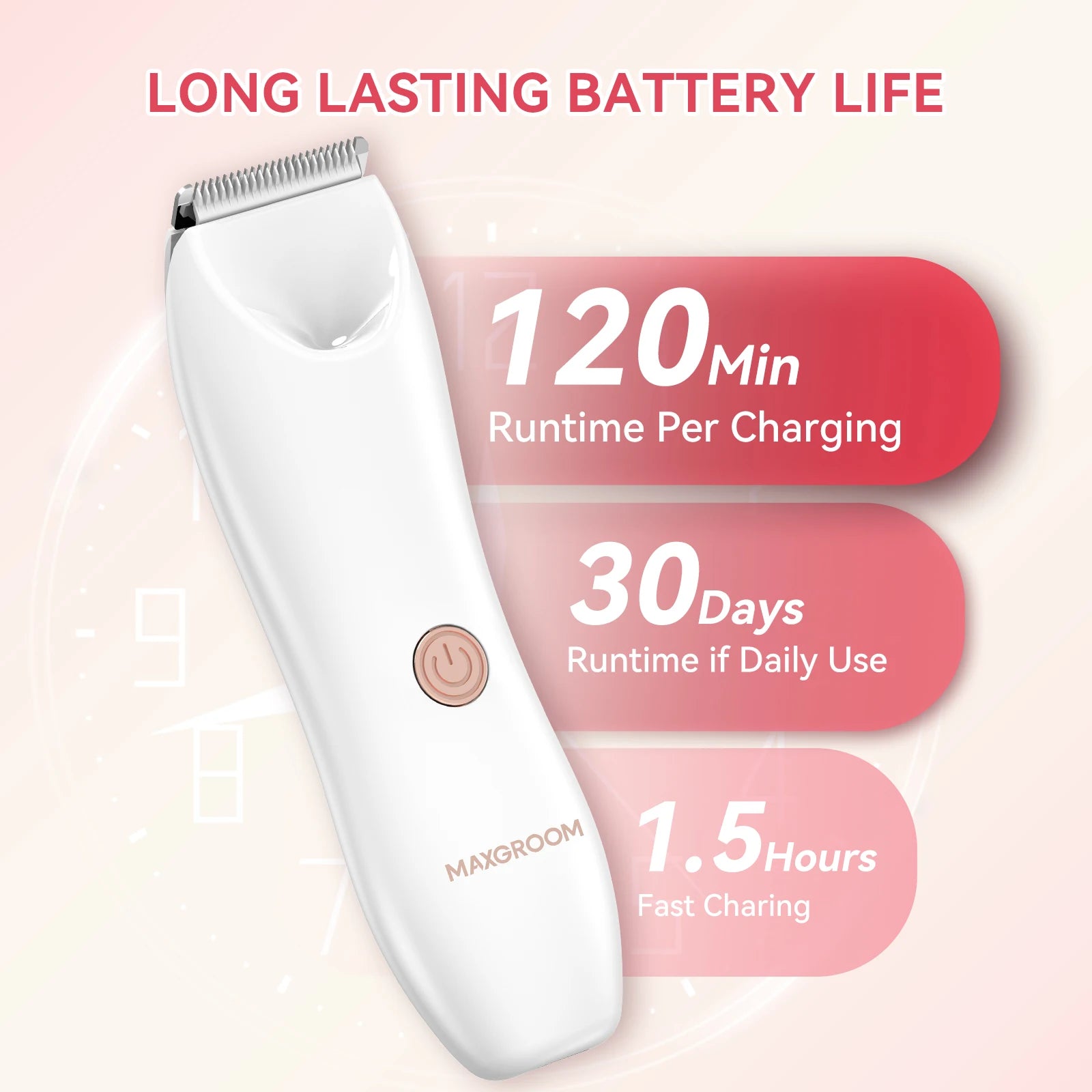 MAXGROOM Women's Electric Hair Trimmer