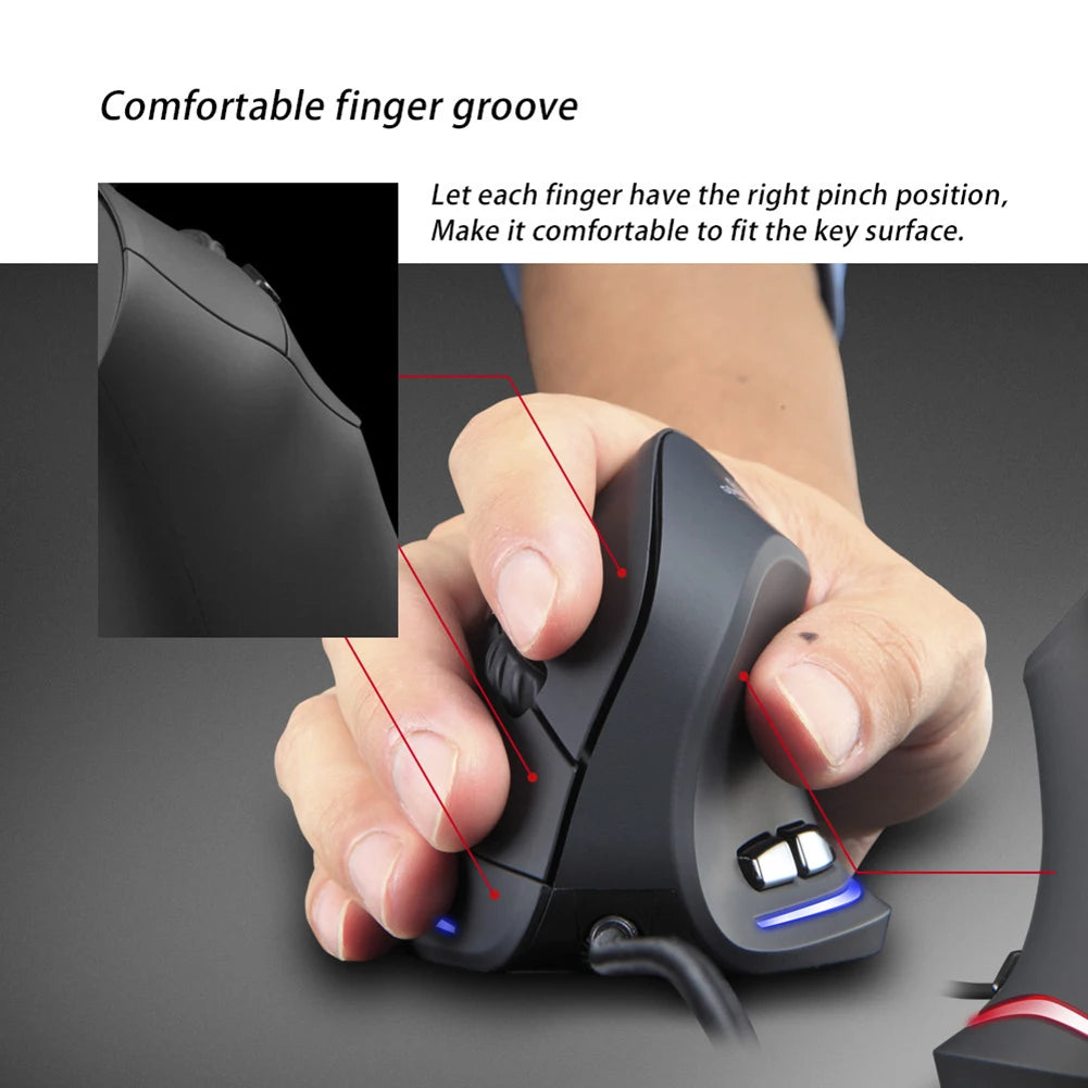 ZELOTES T20 Vertical Gaming Mouse 3200DPI