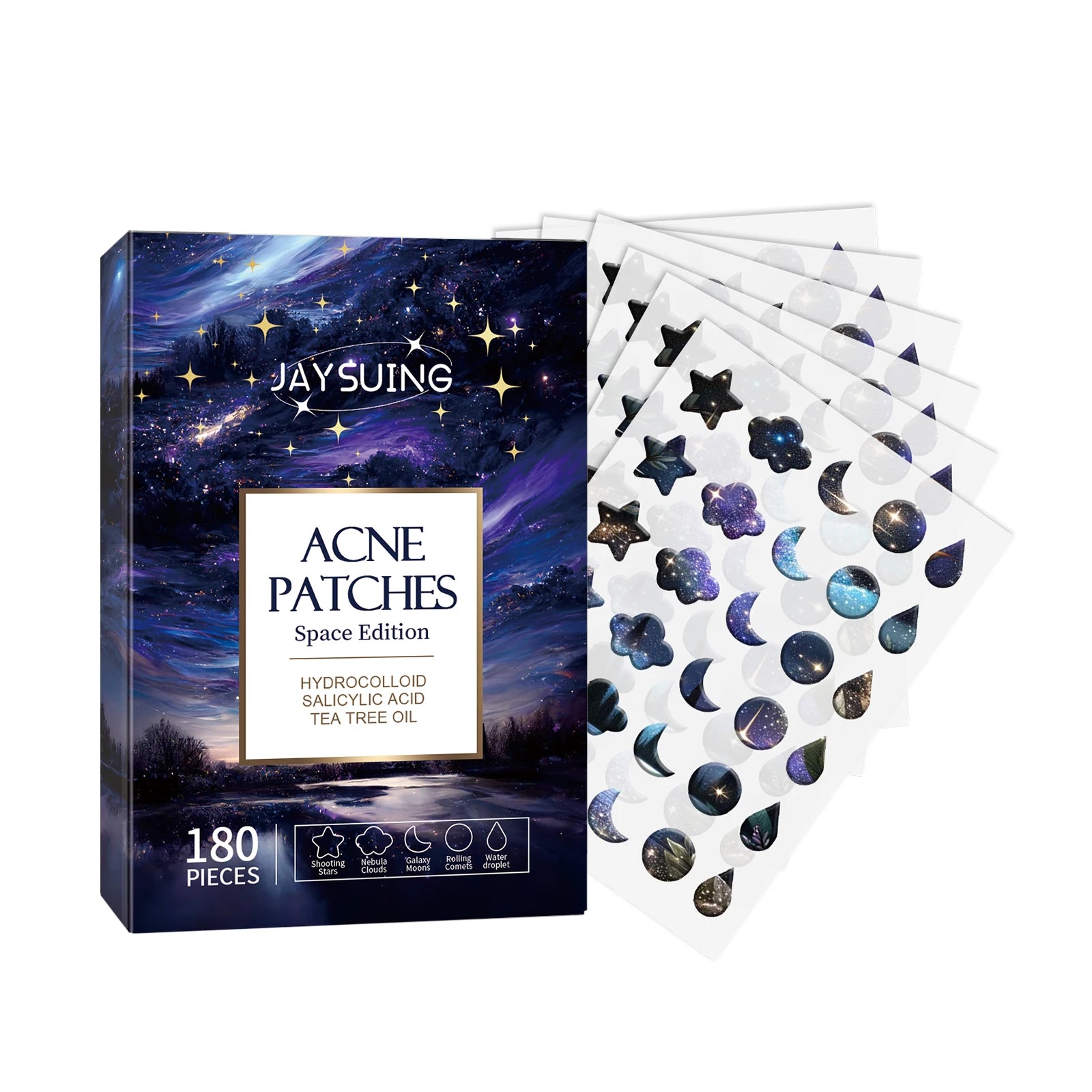 180Pcs Water Gel Acne Patch Set
