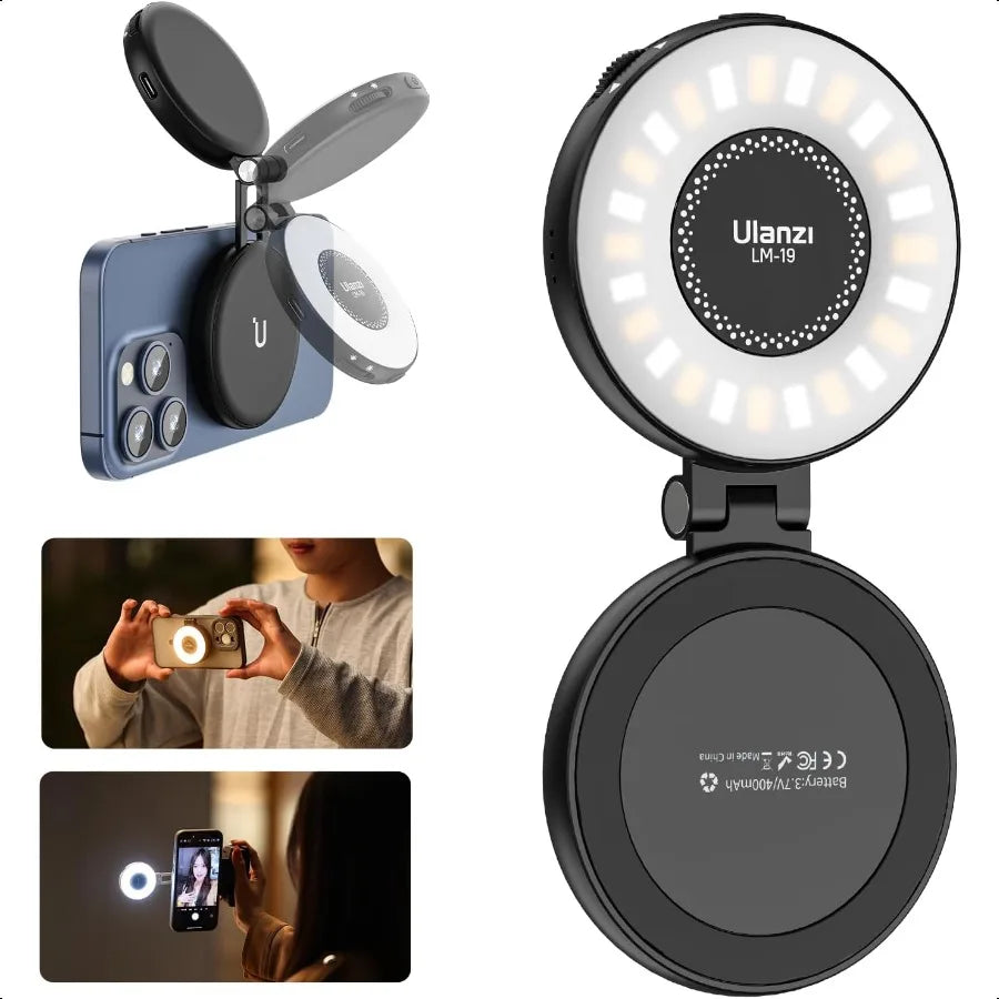 ULANZI Magnetisches LED-Selfie-Ringlicht