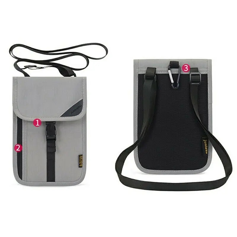 RFID-Reise-Halsbrieftasche & Ausweishülle