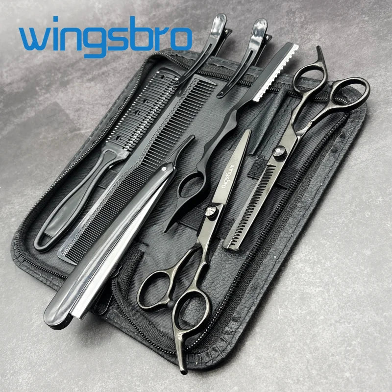Wingsbro 6.5" Hair Scissors Shears Kit