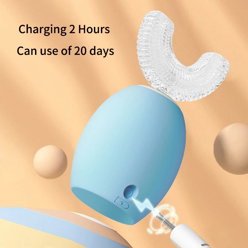 Elektrische 360°-Zahnbürste für Kinder in U-Form