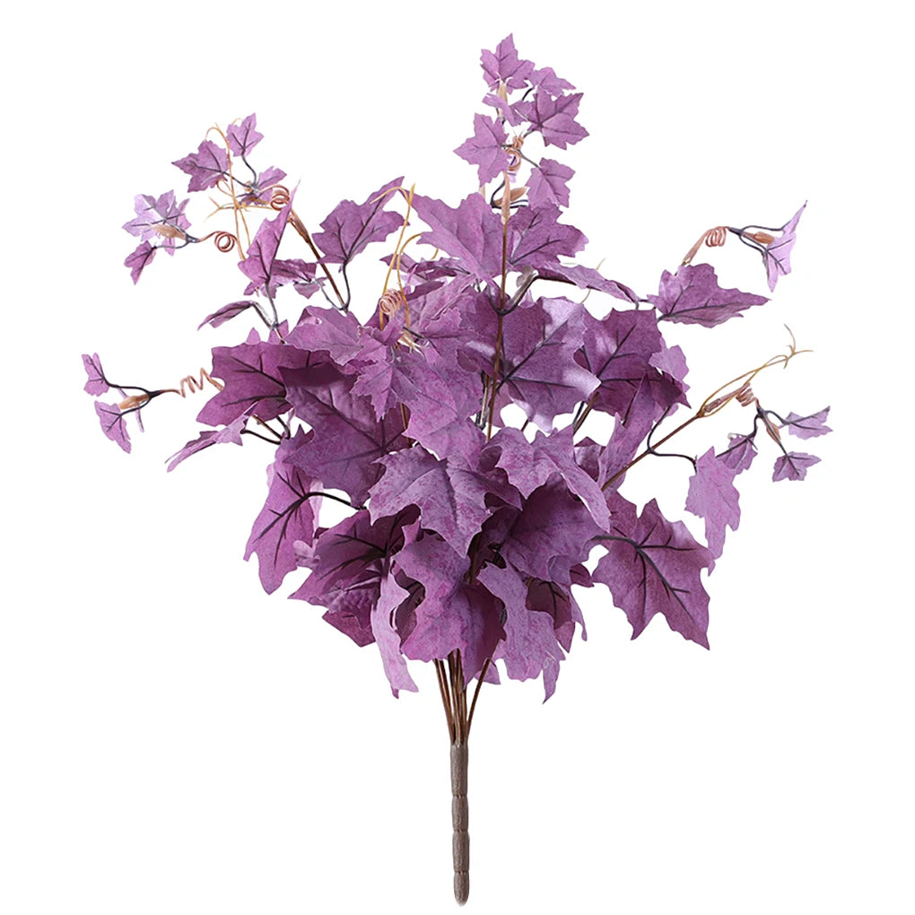 Light Blue Faux Leaf Bouquet for Decor