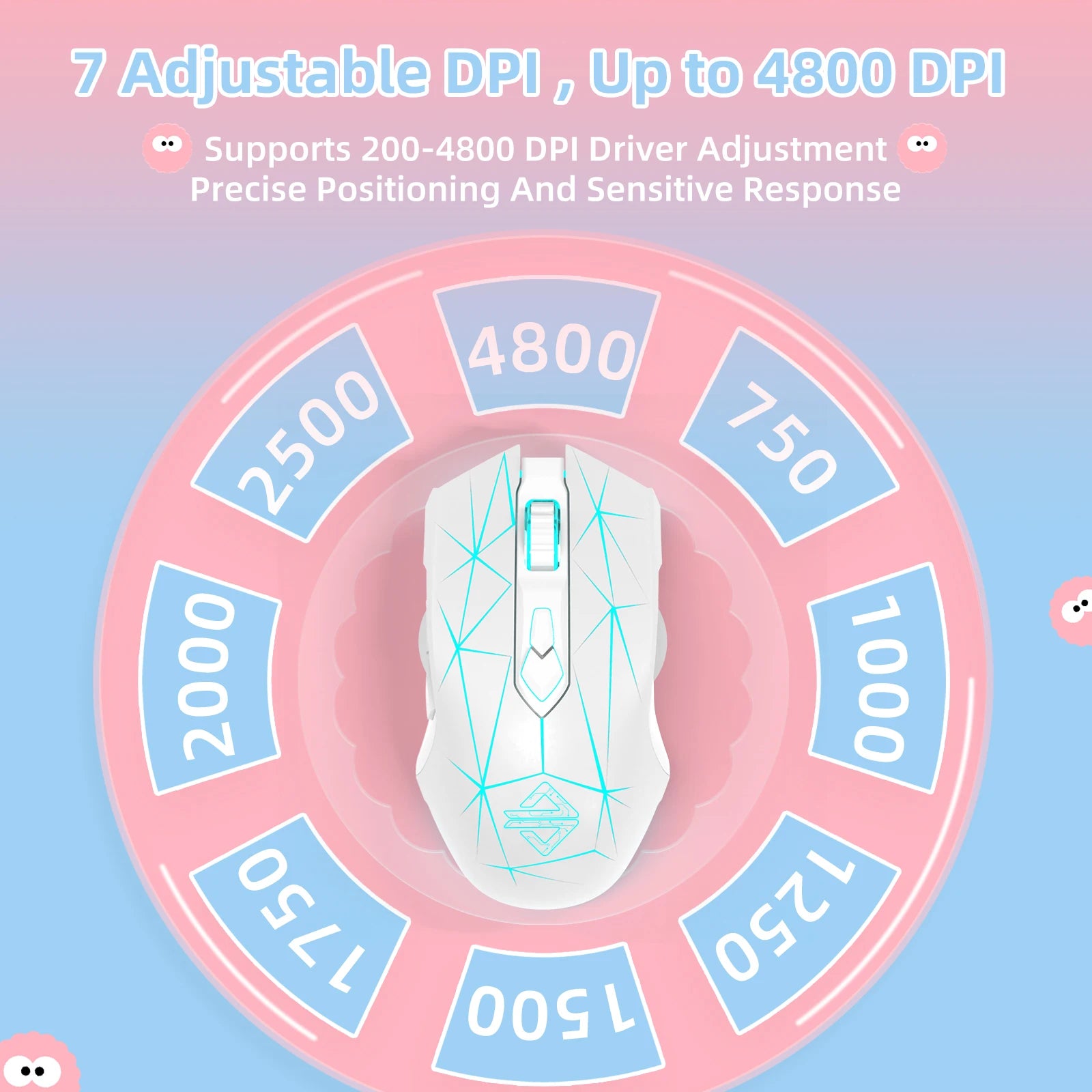 AJ52 RGB Lightweight Gaming Mouse