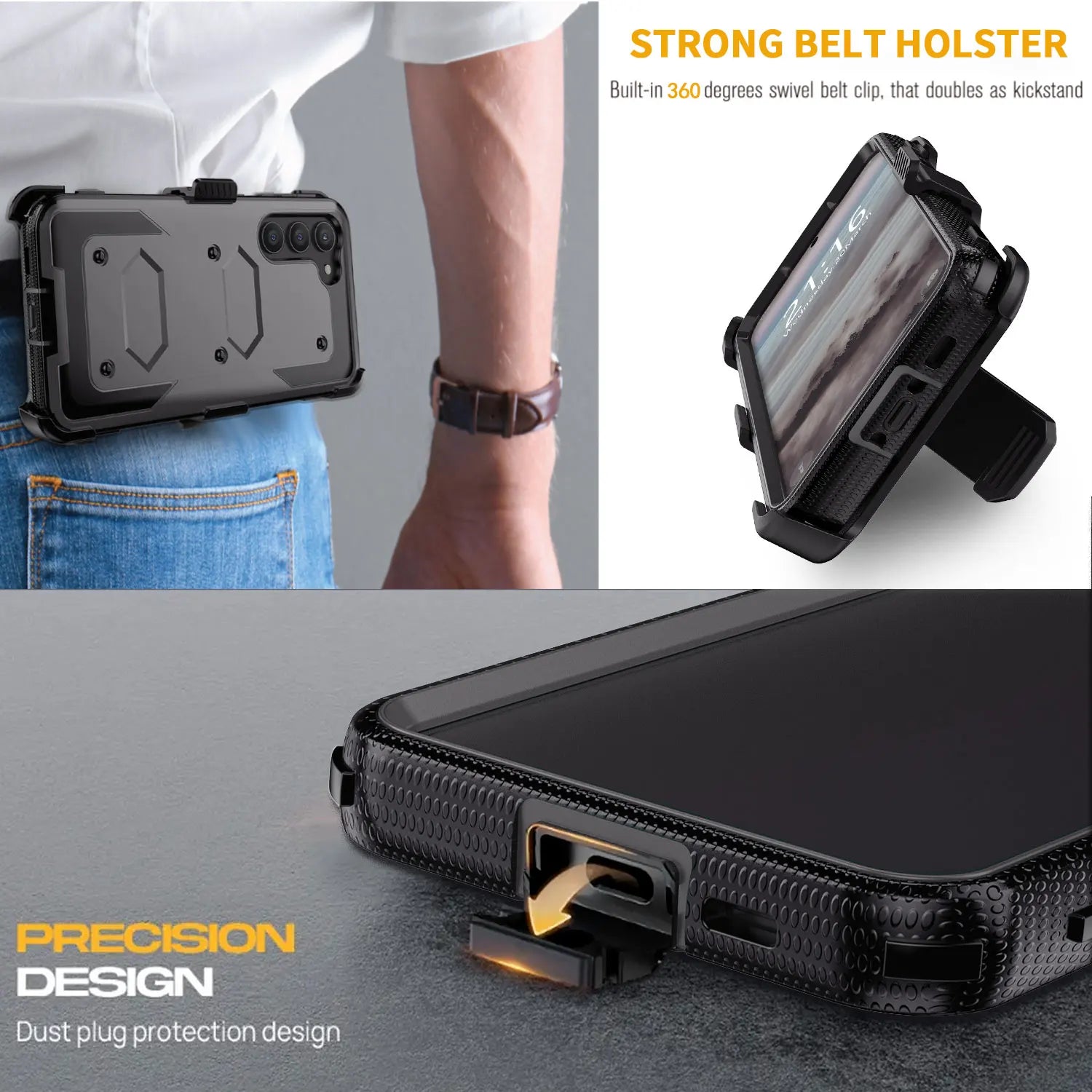 Galaxy S23 Rugged Case with Belt Clip