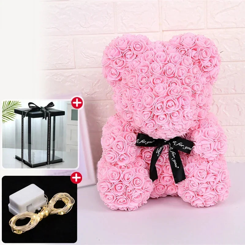 Rose Bear with LED Lights Gift Box