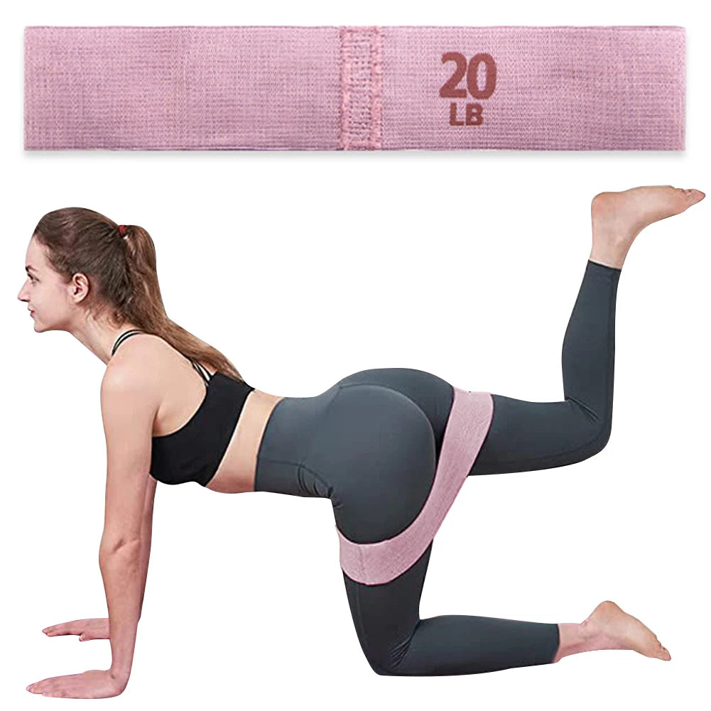 Anti-Slip Pilates Glute Bands Set