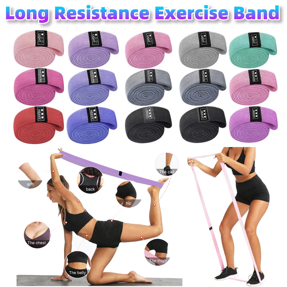3Pcs Long Resistance Workout Bands