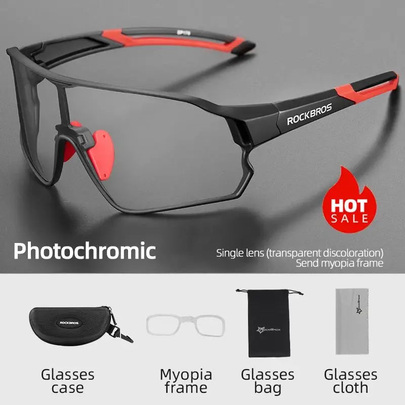 ROCKBROS Photochrome Fahrradbrille UV400
