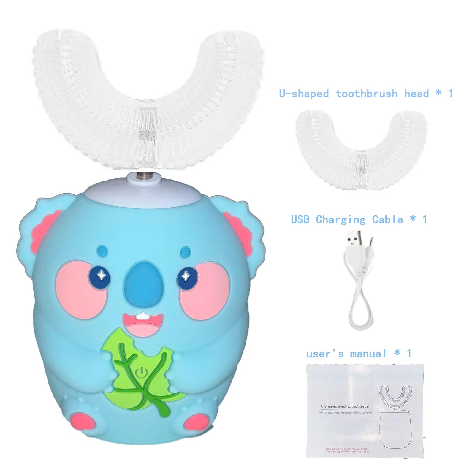 Cartoon-U-förmige Zahnbürste für Kinder