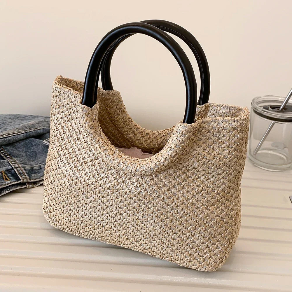 Women’s Large Straw Summer Shopping Bag