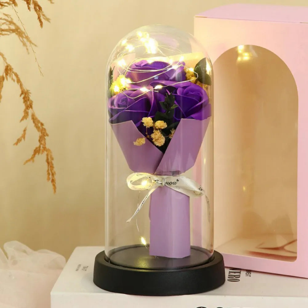 Forever Rose LED Night Light Dome