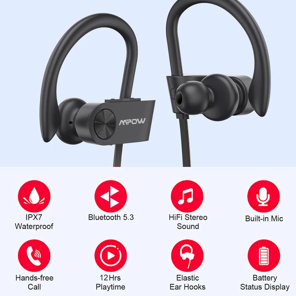 Mpow Flame IPX7 Waterproof Sports Earbuds