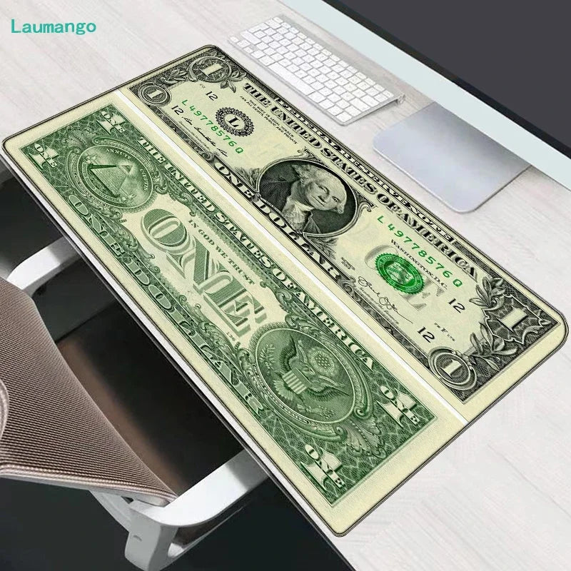 FTVAE Gaming Laptop Dollar Print Desk Mat