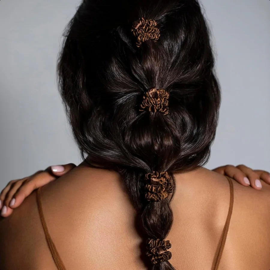 Exclusive Silk Skinny Scrunchies 3 Pack
