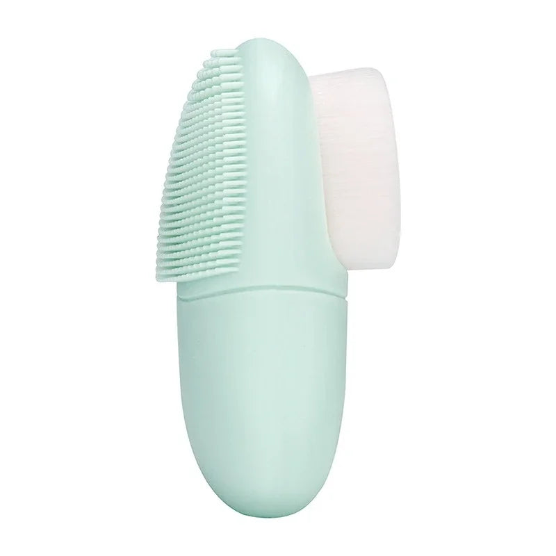 Double Head Silicone Face Wash Brush