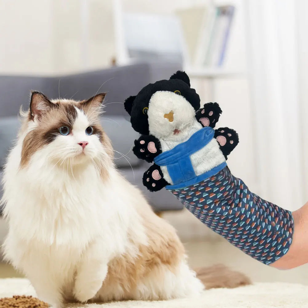 Katzen-Wrestler-Puppen-Plüschtier-Set