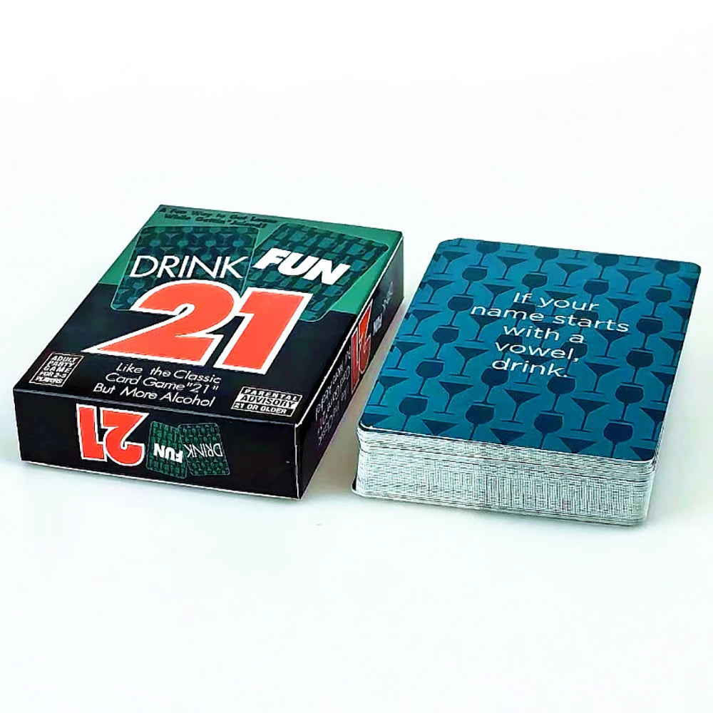 Drink Fun 21 Card Game – Adults Only