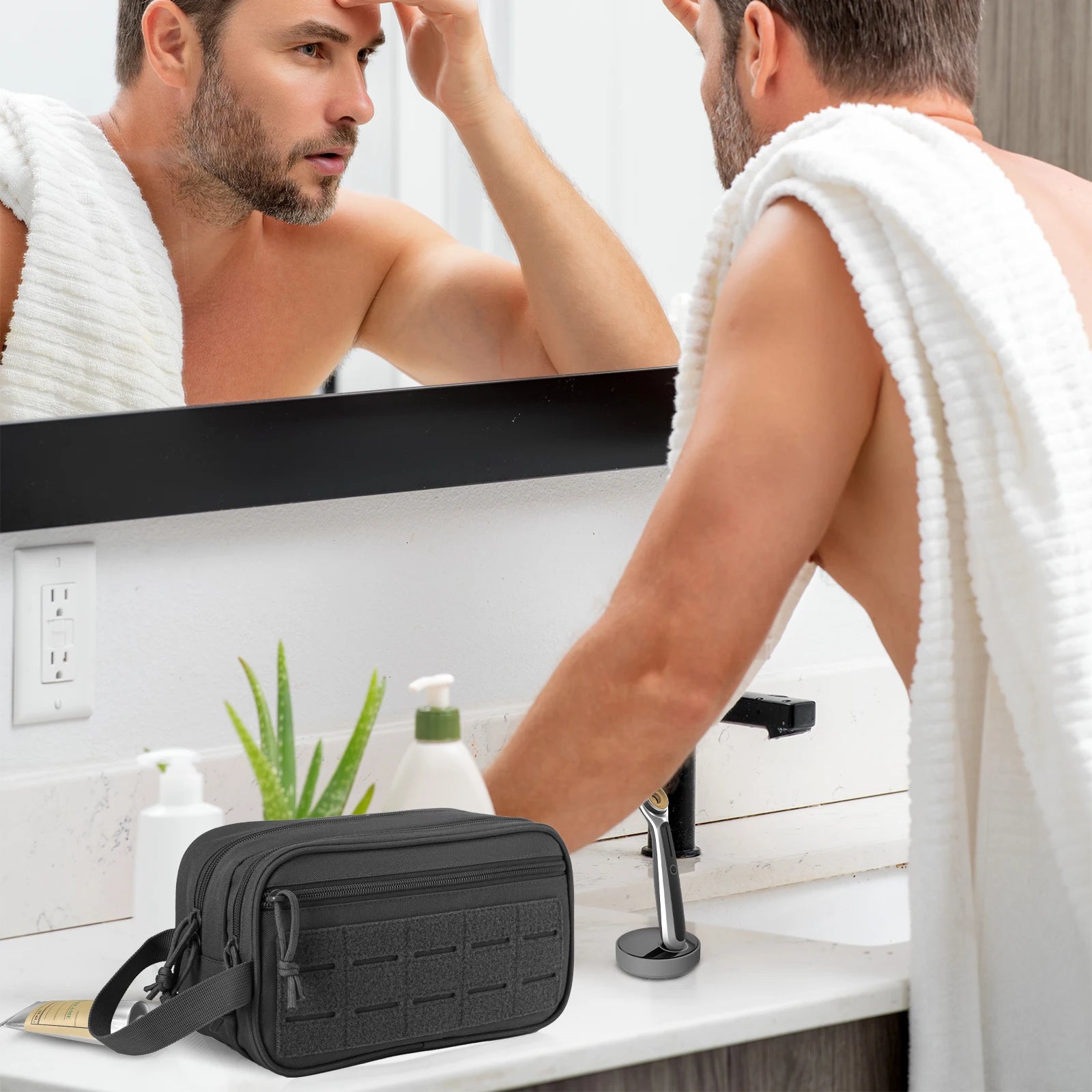 Men’s Travel Toiletry & Shaving Bag