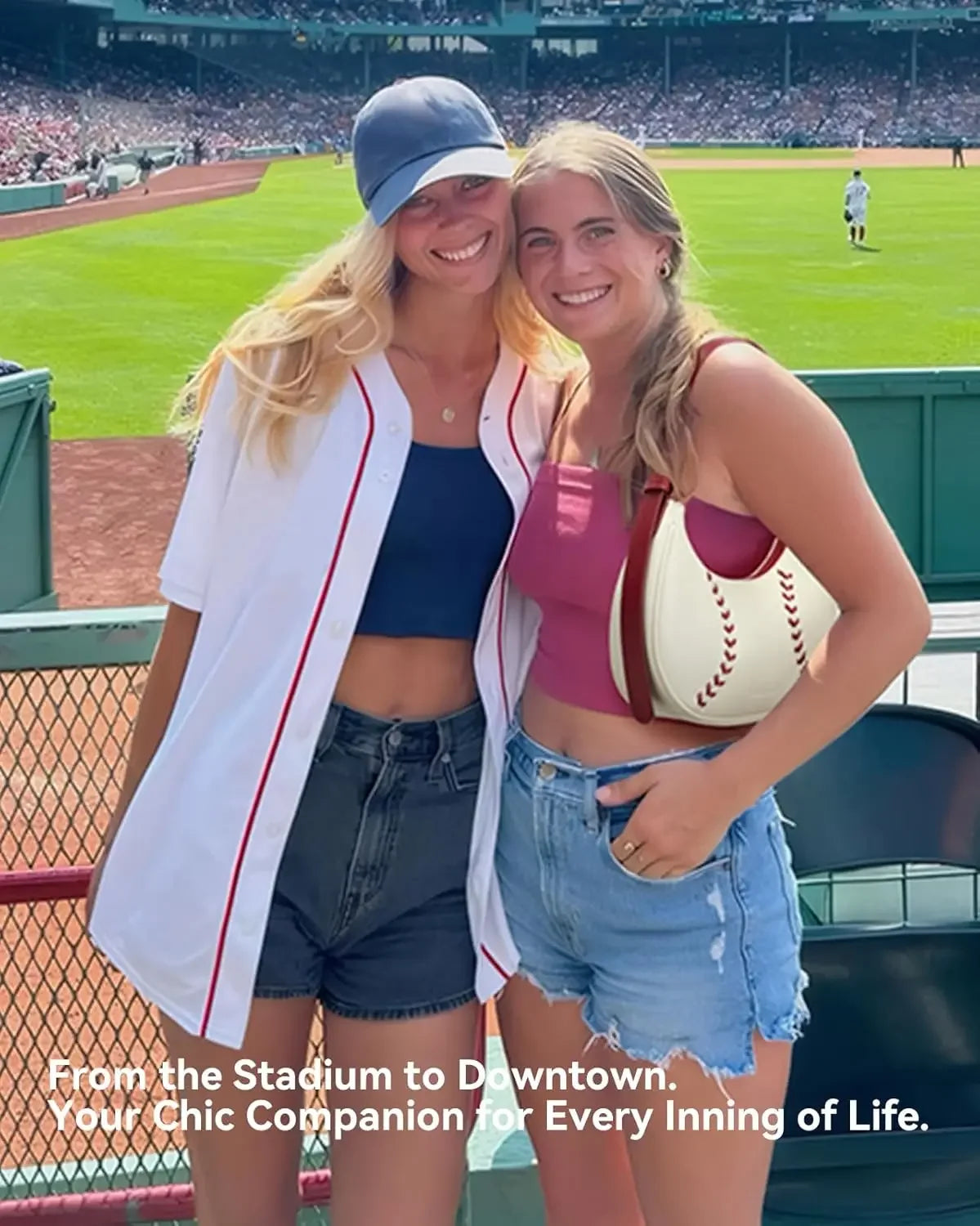 BOSTANTEN Vegan Leather Baseball Hobo