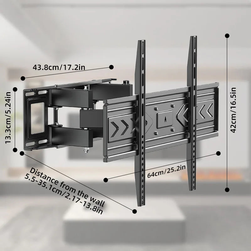 Dual Swivel TV Wall Mount 32-70 Inch