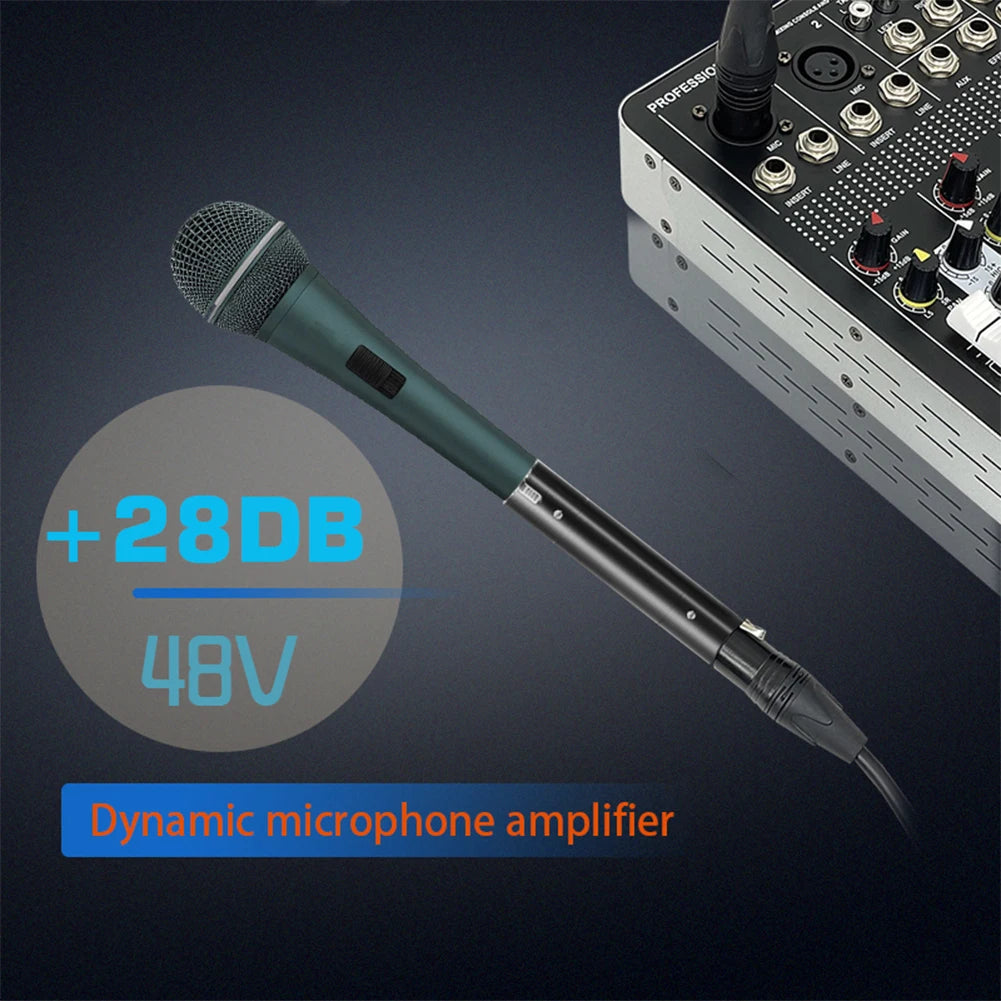 48-V-Mikrofonvorverstärker-Booster – 28 dB Verstärkung