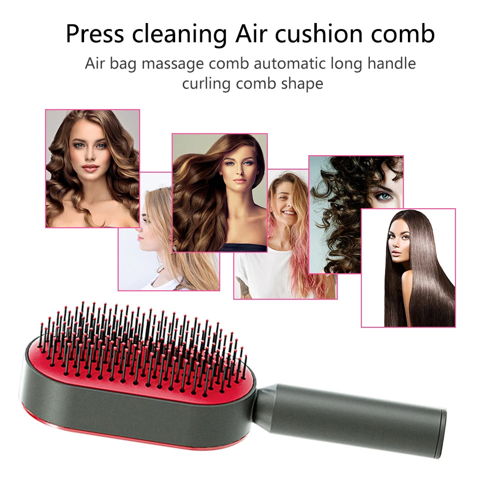 Self Cleaning Scalp Massage Hair Brush