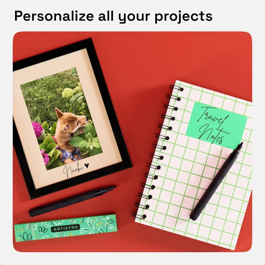 ARTISTRO Black Acrylic Paint Pens – 2 Pack