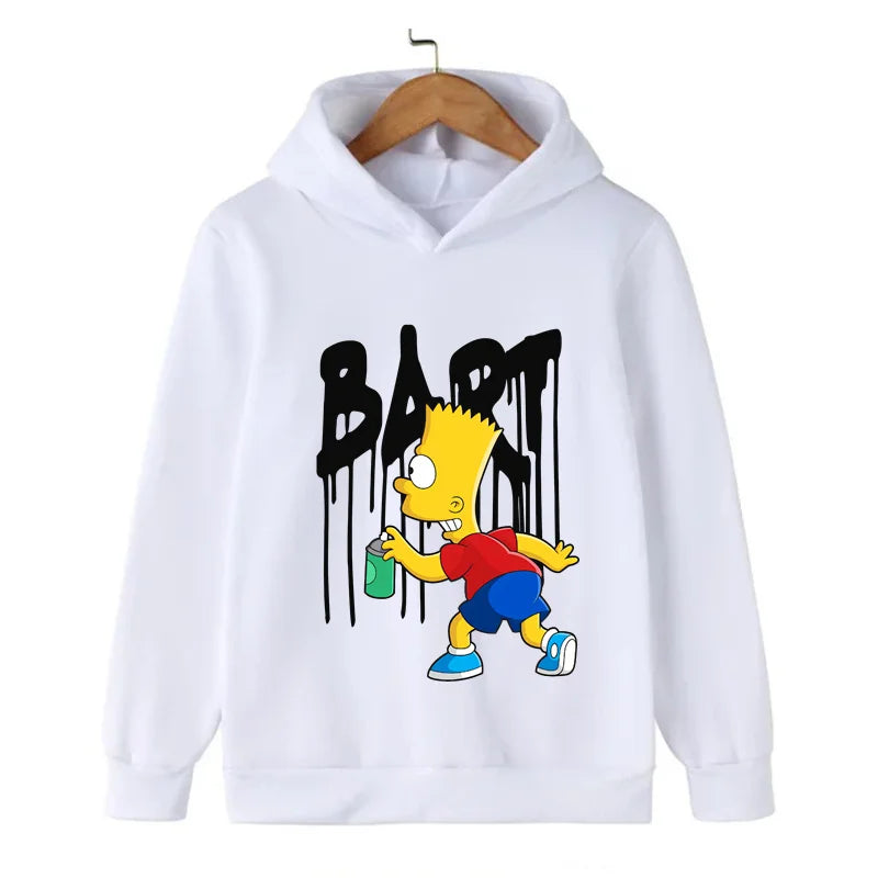 Simpsons Cartoon Kinder Hoodie Kawaii