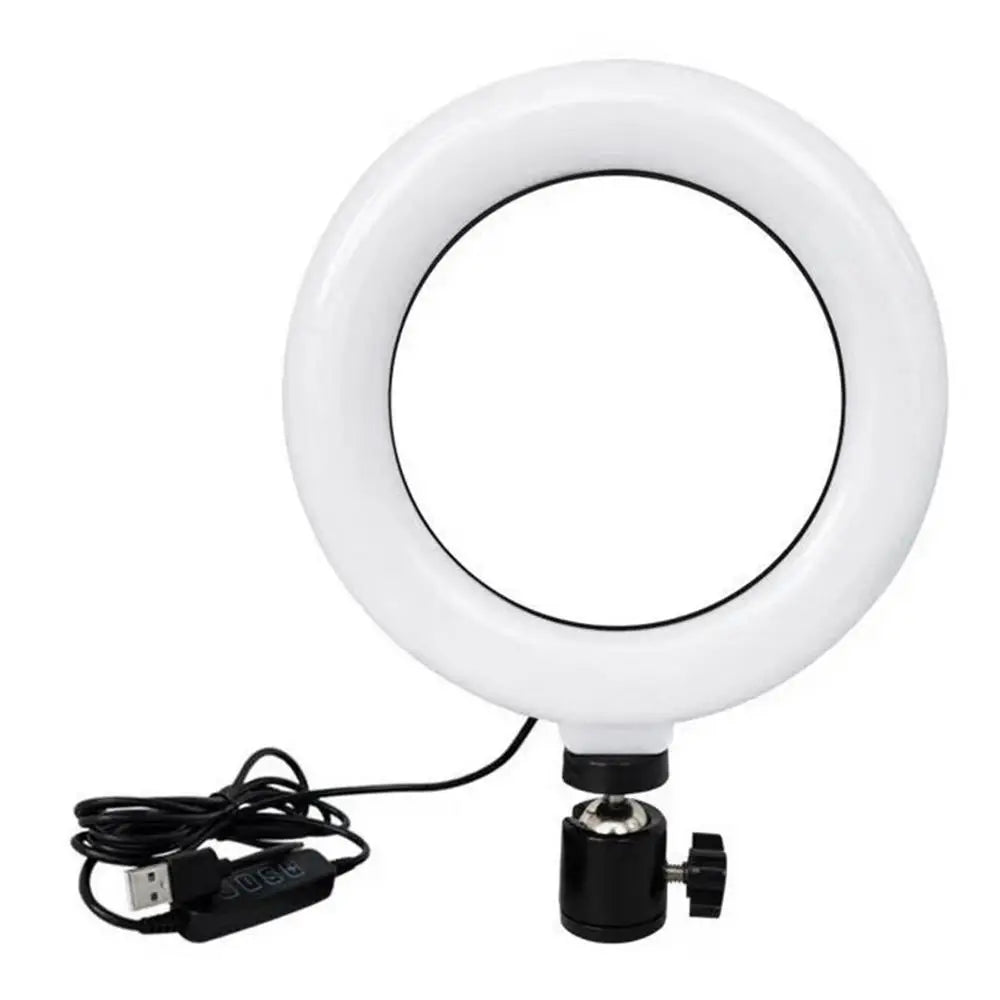 USB-Selfie-Ringlicht mit Stativ und Fernbedienung