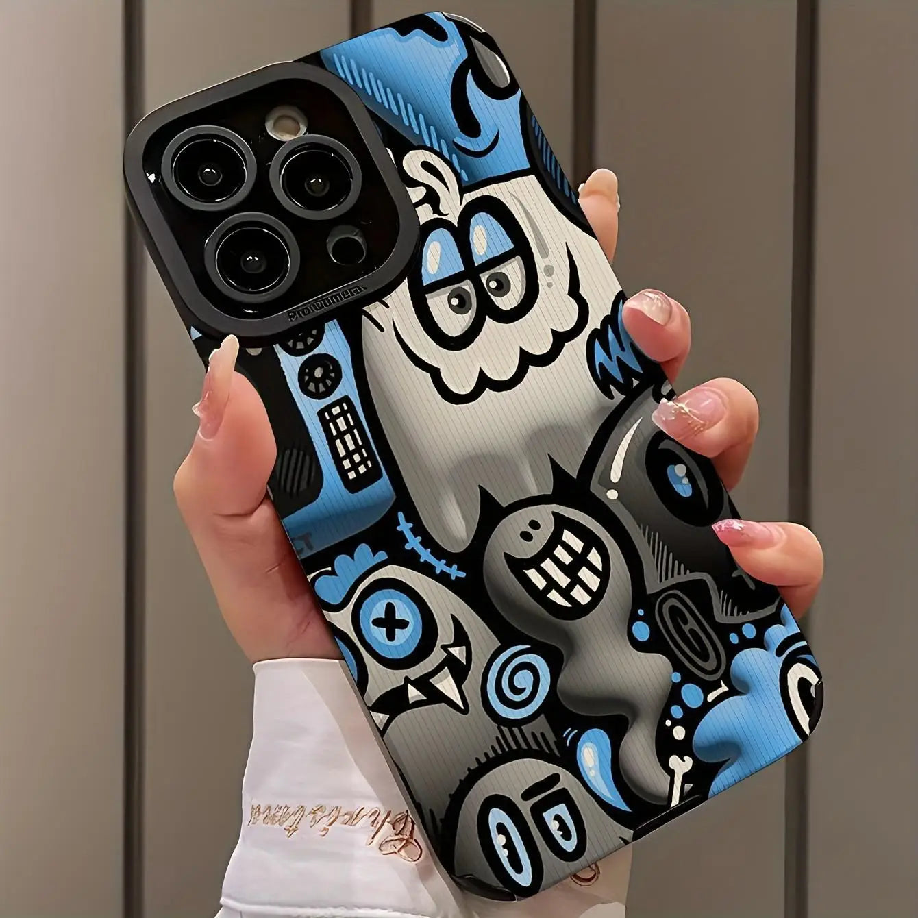 Cartoon Graffiti Case for iPhone 16 Pro Max