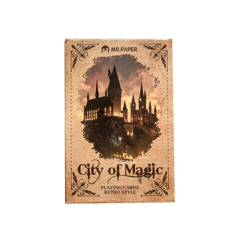 Retro Castle Girl Playing Cards Set