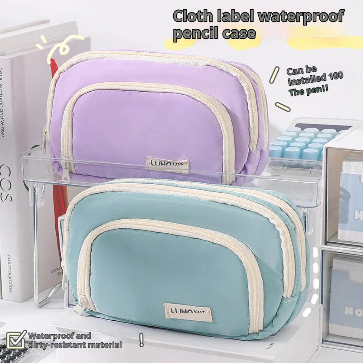 Large Capacity Pencil Case Pouch Bag