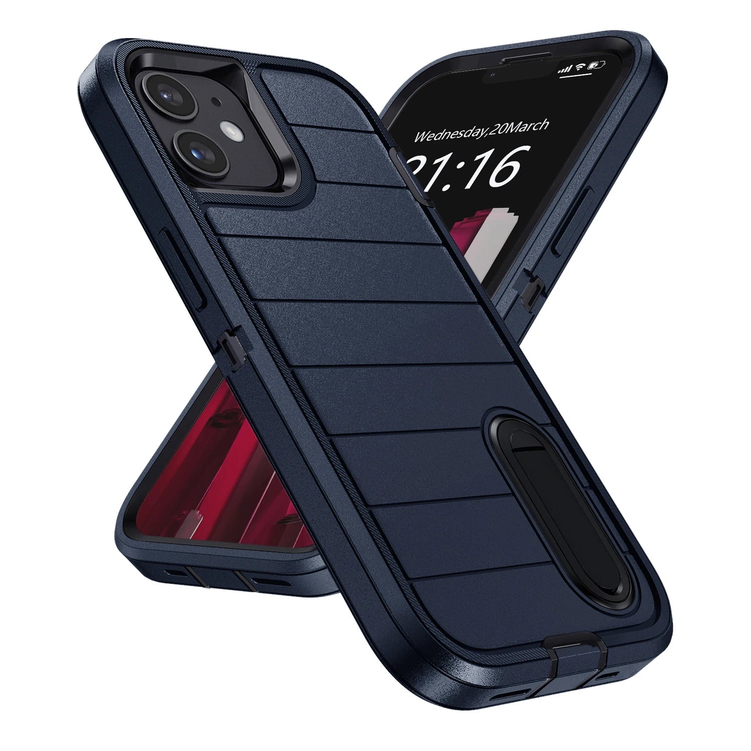 Rugged 3-Layer iPhone 11 Kickstand Case