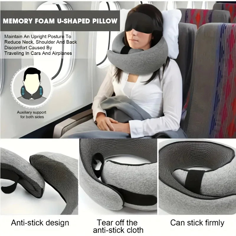 U-förmiges Memory Foam-Reisekissen