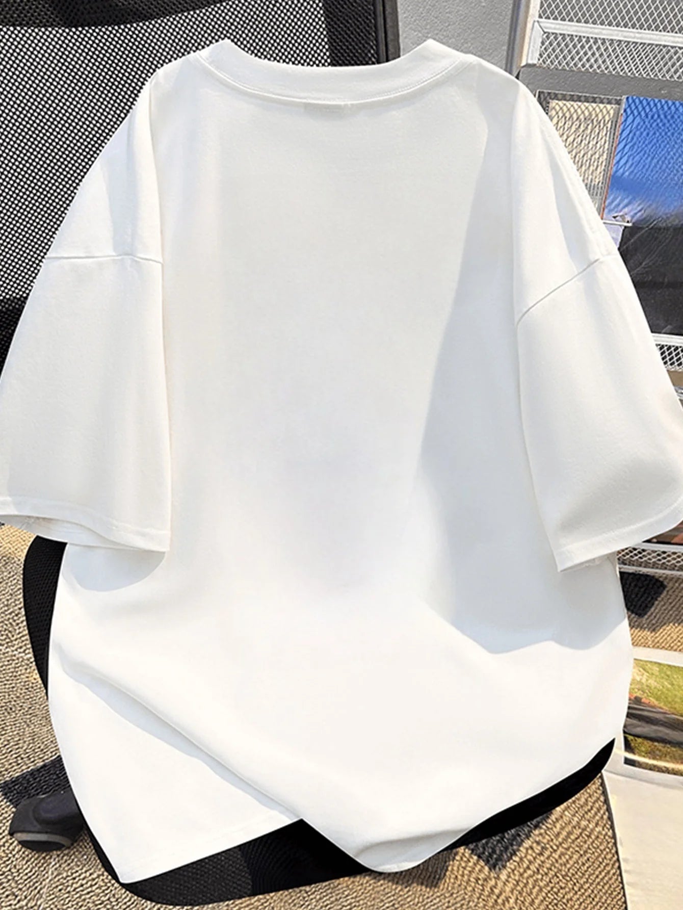 Baumwoll-T-Shirt mit Cartoon-Muscle-Goose-Motiv