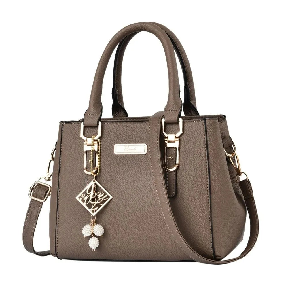Casual Leather Shoulder Handbag