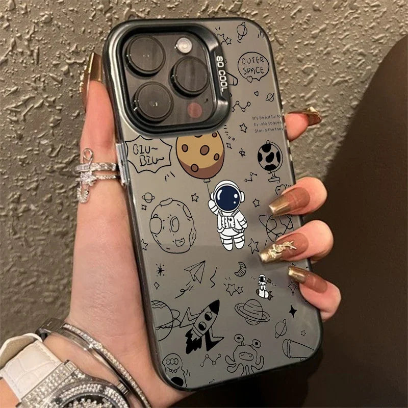 Astronaut Cartoon TPU Case for iPhone