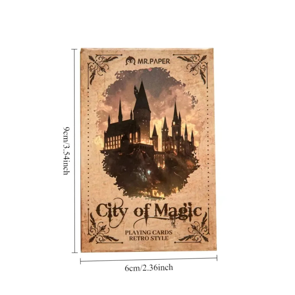 Retro Castle Girl Playing Cards Set