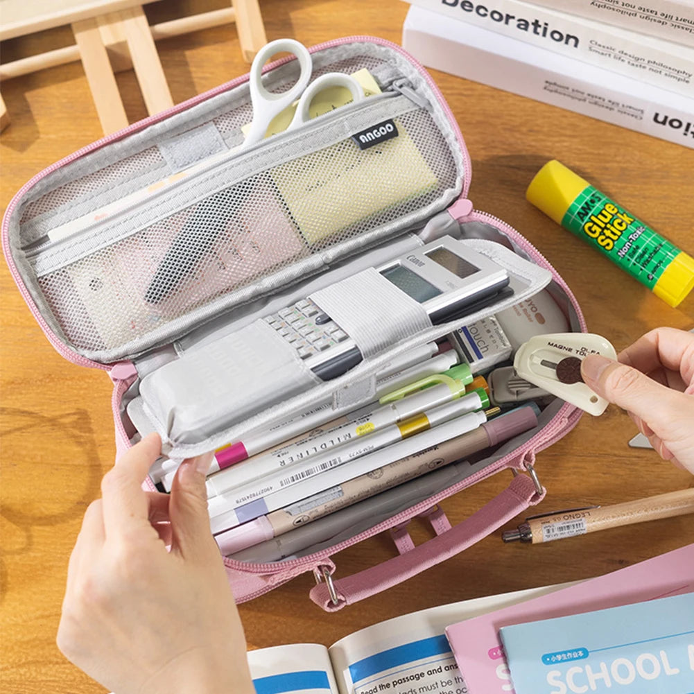 Multifunction Pencil Bag with Handle Case