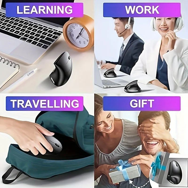 Ergonomic Vertical Wireless Mouse