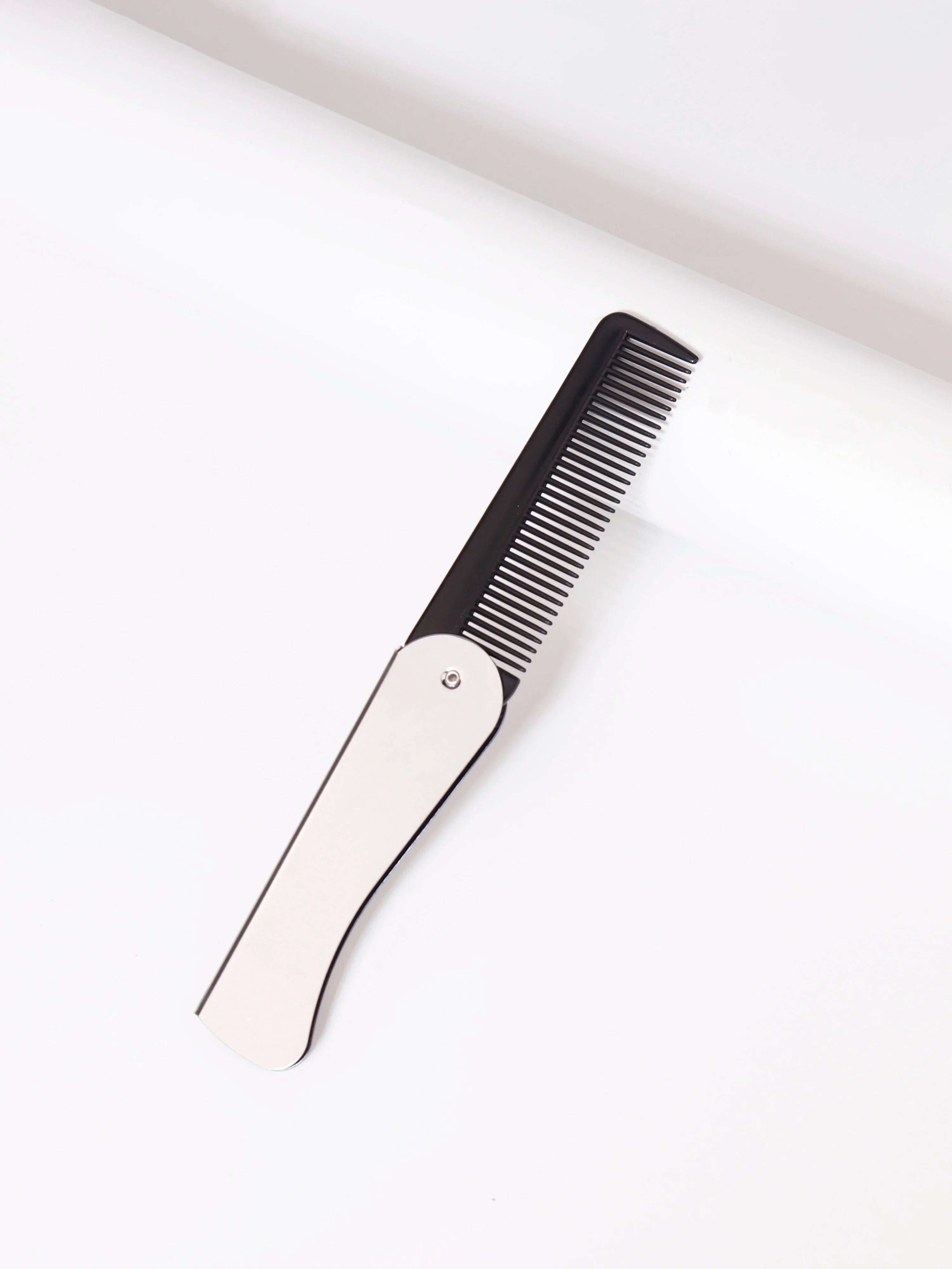 Men's Folding Beard Comb – Steel