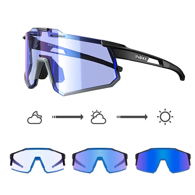 INBIKE Photochrome Fahrradsonnenbrille Herren
